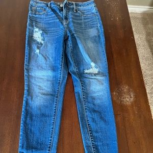 Distressed jeans